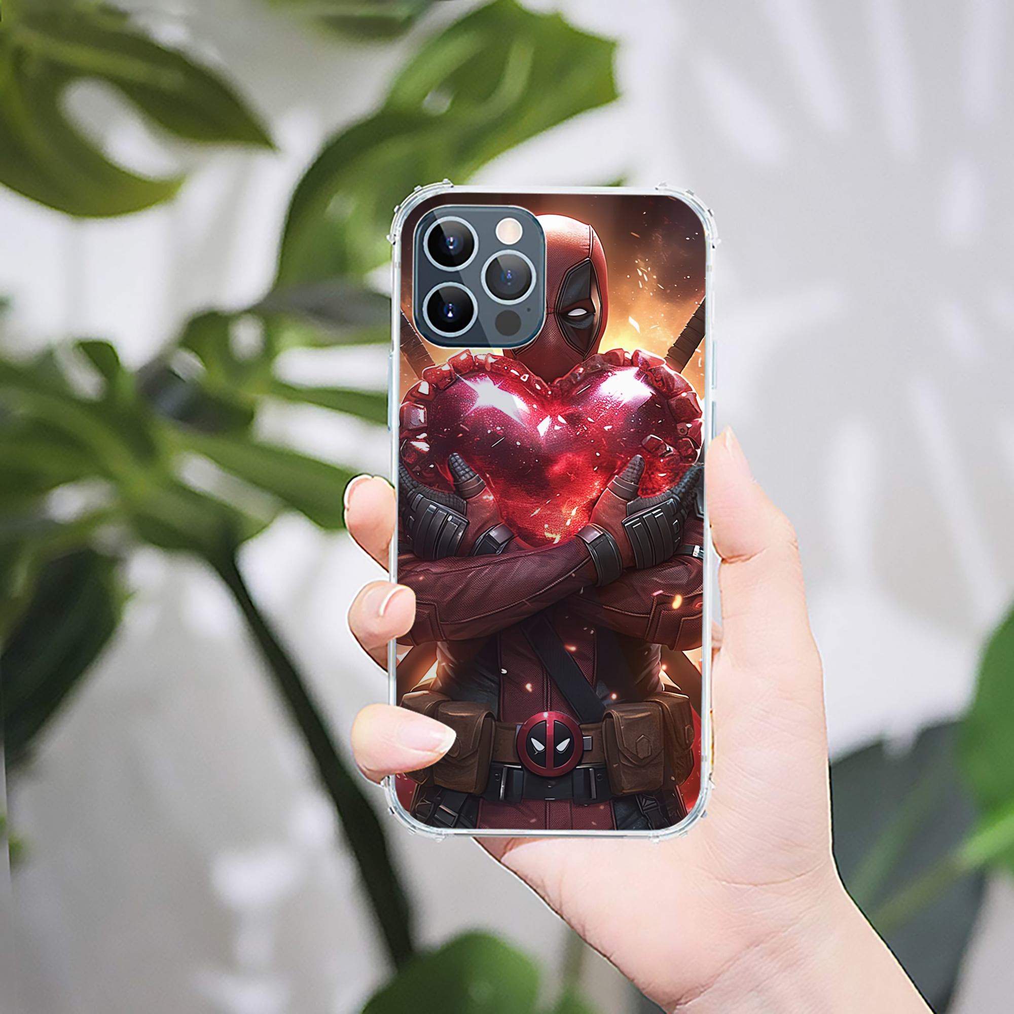 （画像用） Deadpool デッドプール 【iPhone 12シリーズ対応】透明スマホケース（クリアソフトケース）